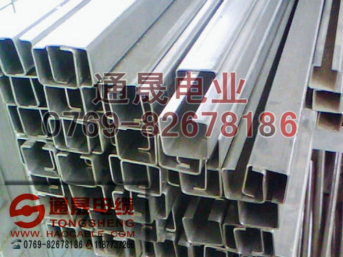 行車電纜滑軌，C30天車C型槽，不銹鋼滑軌30*32*2.0