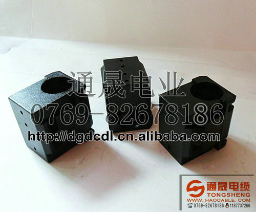 伸縮門扁線夾(黑)￠19，電動門電線固定夾，電線夾子
